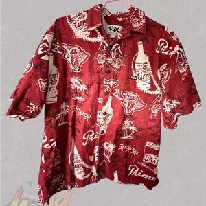 RIX LARGE Red Graphic Men's Casual Shirt